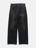 ssstein Sulfur Dyed Oxford Vintage Wide Pants Black, Pants