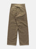 ssstein Sulfur Dyed Oxford Vintage Wide Pants Khaki Brown, Pants