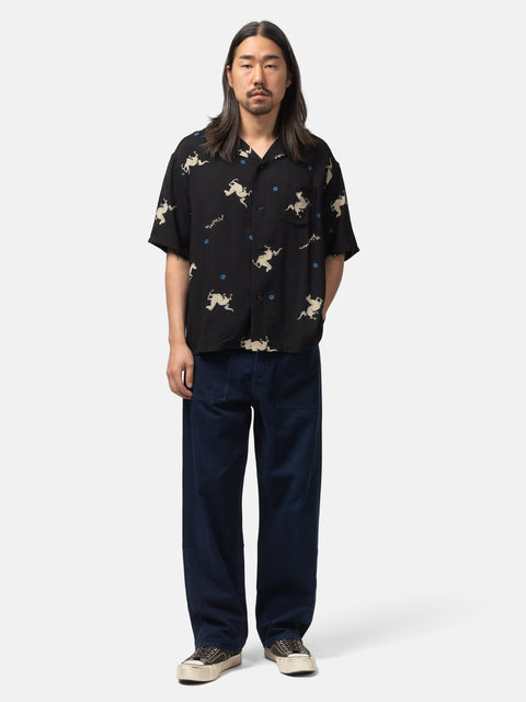 visvim Crosby Shirt S/S Black, Shirts