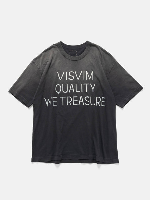 visvim Jumbo Tee S/S DMGD Black, T-Shirts