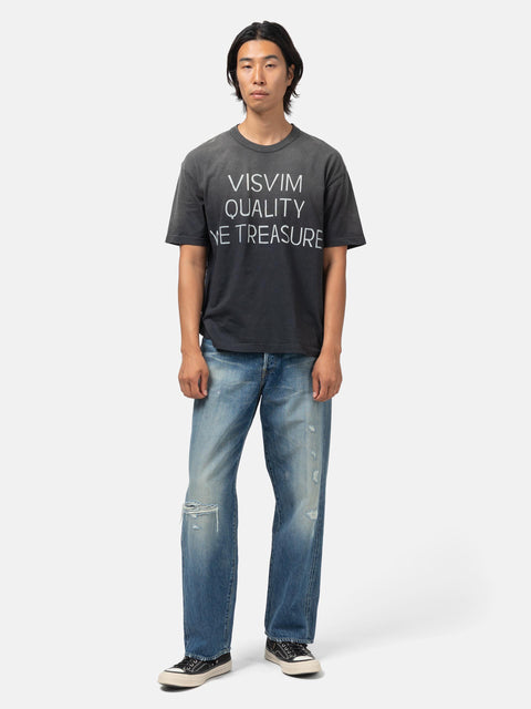 visvim Jumbo Tee S/S DMGD Black, T-Shirts