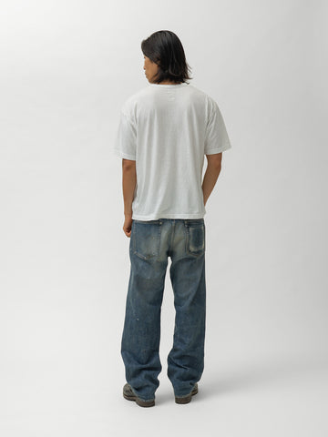 visvim Jumbo Tee S/S Tiger Man White, T-Shirts