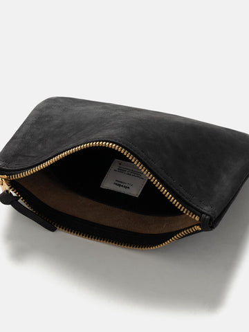 visvim Leather Travel Pouch Black, Pouches