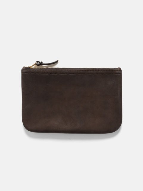 visvim Leather Travel Pouch Dk. Brown, Pouches