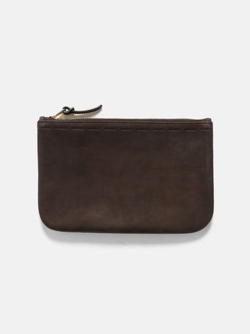 visvim Leather Travel Pouch Dk. Brown, Pouches