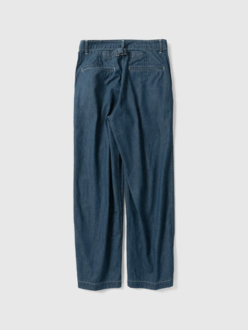 visvim SS Broader Pants DMGD LT.INDIGO, Pants