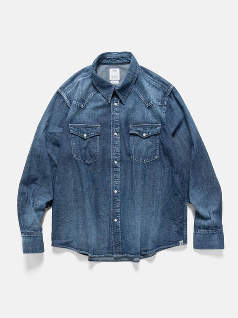 visvim Social Sculpture Shirt DMGD Indigo, Shirts