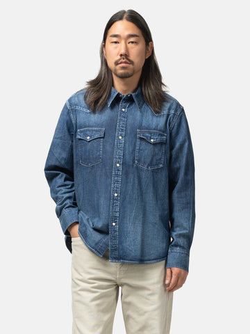 visvim Social Sculpture Shirt DMGD Indigo, Shirts
