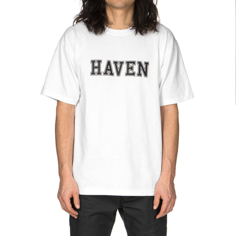 HAVEN Collegiate Logo Jersey T-Shirt White