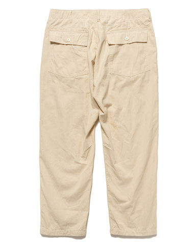 Engineered Garments Fatigue Pant 6.5oz Flat Twill Natural, Bottoms