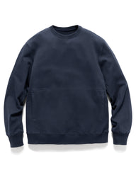 HAVEN Prime Crewneck - Suvin Cotton Terry Navy, Sweaters