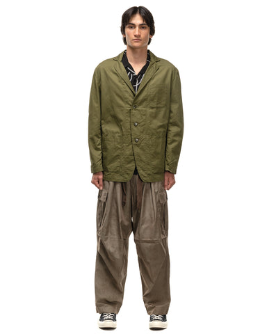 Kapital Cotton Linen Chino Cloth RANDONNEUR Bike JKT Khaki, Outerwear