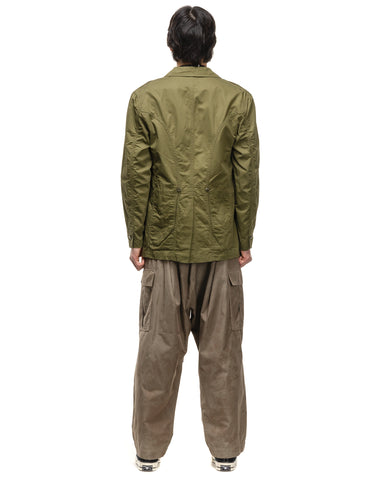 Kapital Cotton Linen Chino Cloth RANDONNEUR Bike JKT Khaki, Outerwear