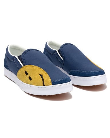 Kapital RAIN SMILE Slip-On Shoes Blue, Footwear