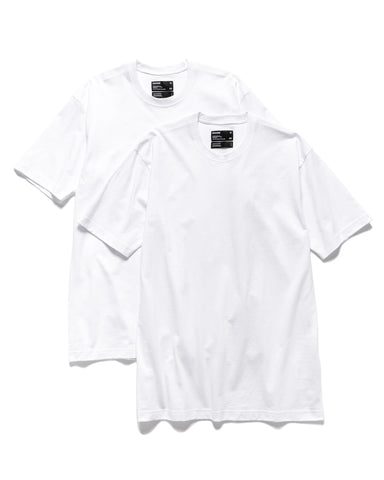 HAVEN 2-Pack S/S T-Shirt - Cotton Jersey White, T-Shirts